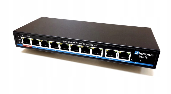 Switch POE 8xPOE 2xUplink GIGABIT 120W URUS