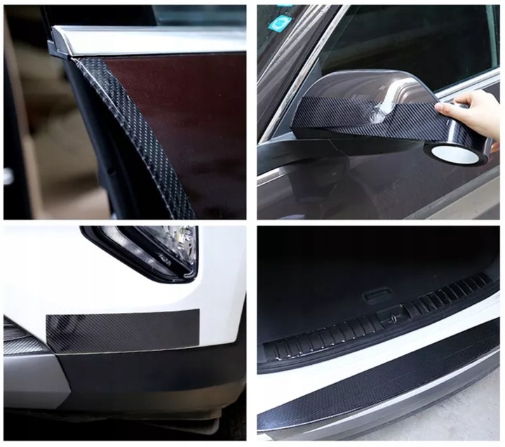 FOLIA OCHRONNA NA PROGI CARBON TAŚMA ZABEZPIECZAJĄCA PRÓG KARBONOWA 5d