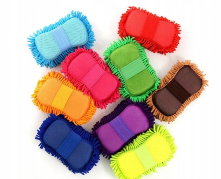 Gąbka do mycia samochodu z mikrofibry