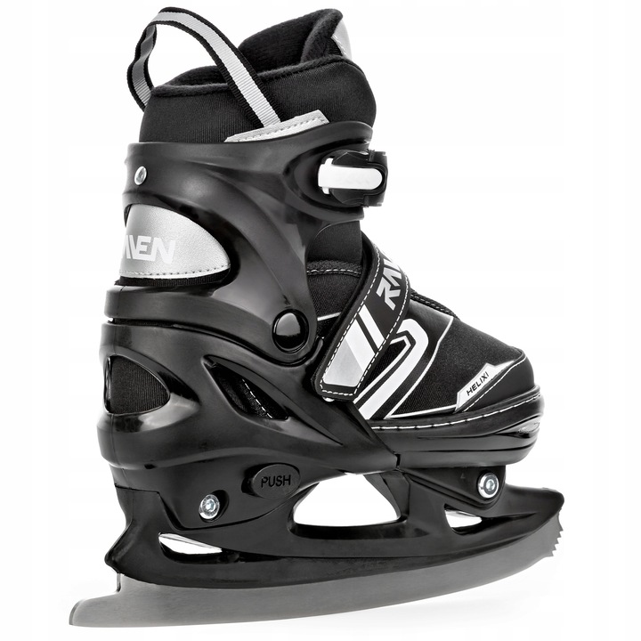 Rolki Łyżwy Wrotki 4w1 Regulowane RAVEN Helixi Black/Grey 34-37 Kółko LED