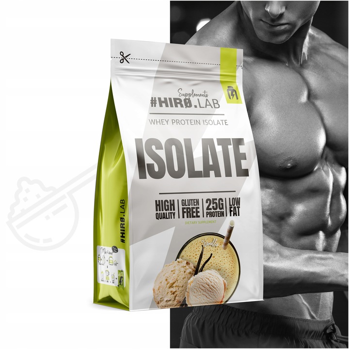 Izolat Białka BIAŁKO 700 g wpi Whey Protein Isolate wanilia ISO Hiro