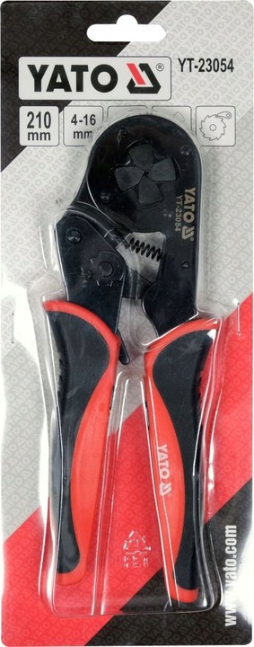 YATO ZACISKARKA SZCZYPCE 210mm SAMONASTAWNE DO KONEKTORÓW TULEJEK 4-16 mm2