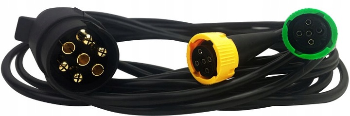 WIĄZKA INSTALACYJNA PRZYCZEPY 4M - WTYCZKA 7PIN + 2X 5PIN, ŁATWY MONTAŻ