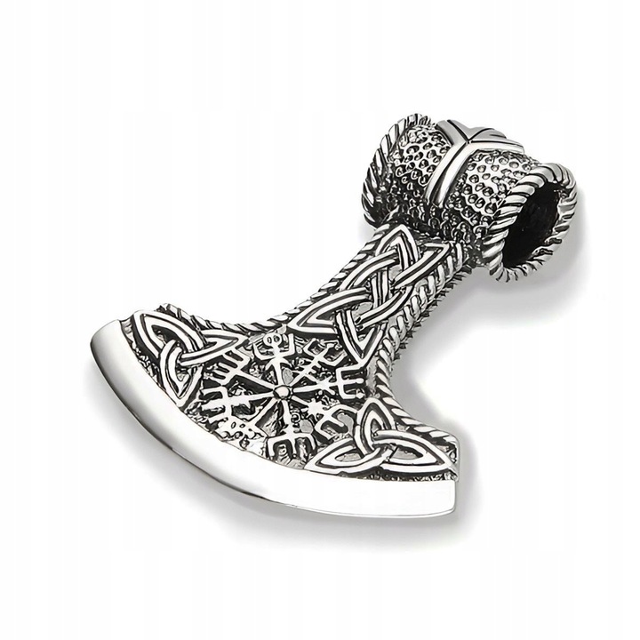 Zawieszka srebro pr. 925 Kultowy Wisiorek Wikingów Topór Nordycki dla Niego