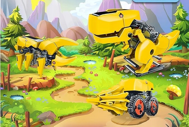 Robot solarny interaktywny 3w1 3 roboty zasilany słońcem edukacyjny