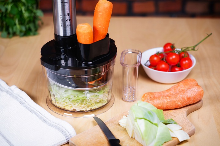 BLENDER RĘCZNY MIKSER WIELOFUNKCYJNY ELDOM BL220 TURBO 1200W +AKCESORIA