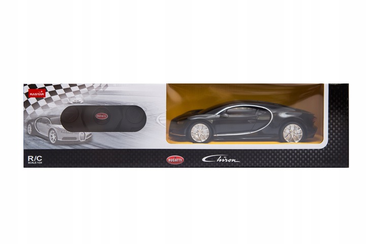 Bugatti Chiron R/C skala 1:24 Rastar 76100 samochód sterowany czarny