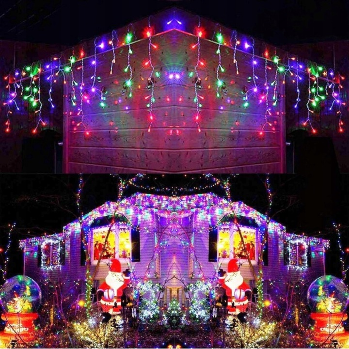 SOPLE 300 LED LAMPKI ZEWNĘTRZNE IP44 STAŁE + FLASH ŚWIATEŁKA MULTIKOLOR