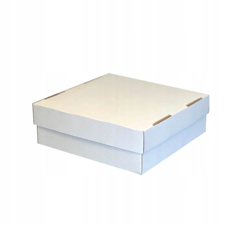 Pudełko karton na muffiny pączki 30x30x10 cm białe opakowanie BARDZO MOCNE