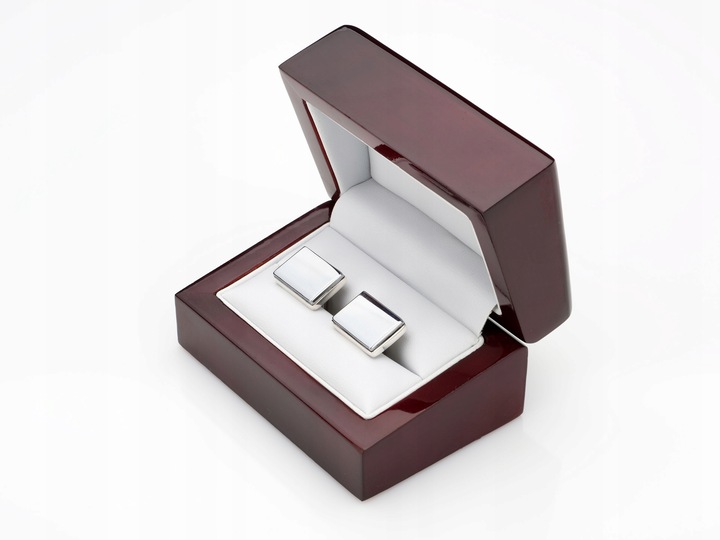 Spinki do mankietów spinki do koszuli srebrne 925 dla mężczyzn z hematytem