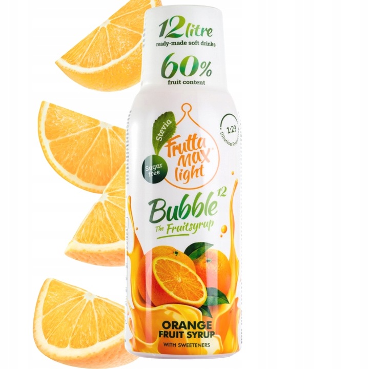 Fruttamax A zestaw 4 syropów do SodaStream w wersji Light 4x500ml