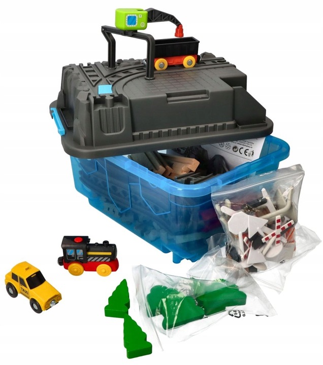 Woodyland Kolejka z elektryczną lokomotywą Zestaw ZESTAW KOLEJKOWY KOPALNIA