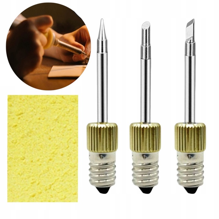 3 × Grot do lutownicy akumulatorowej Parkside PLKA 4A2