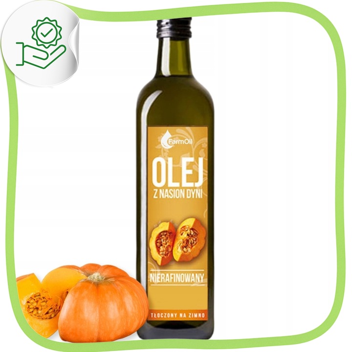 Olej z pestek dyni zimnotłoczony 1000 ml