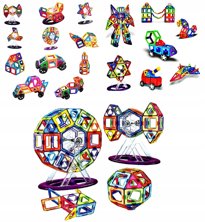Klocki Magnetyczne Bardzo Duże Elementy – Buduj, Twórz I Odkrywaj Świat
