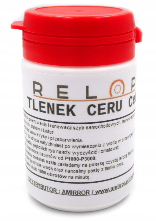 ZESTAW DO USUWANIA RYS NA SZYBIE TLENEK CERU 300g POLEROWANIE SZYB SZKŁA