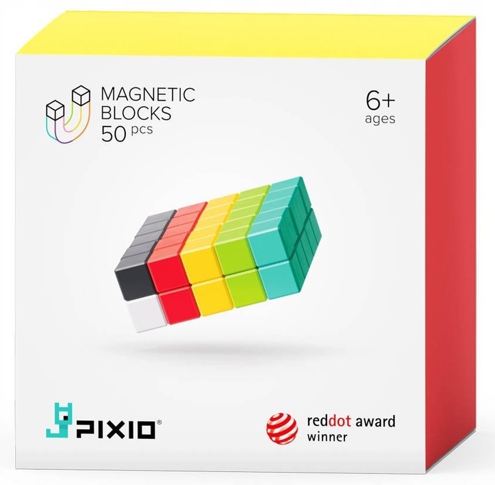 PIXIO KLOCKI MAGNETYCZNE 50 SZTUK DESIGN SERIES