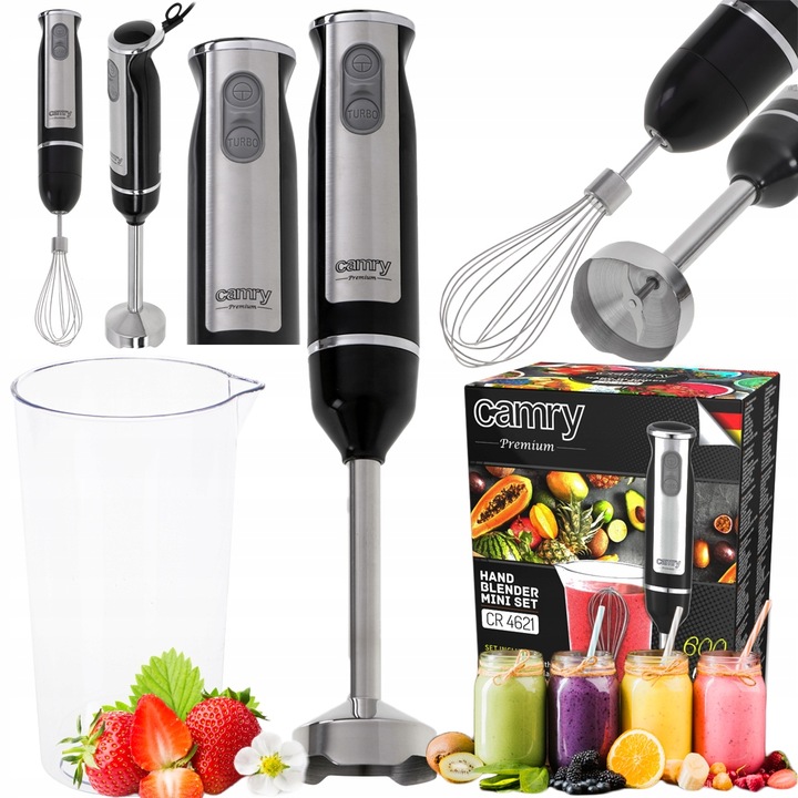 BLENDER DO KOKTAJLI RĘCZNY 1000W POJEMNIK CAMRY