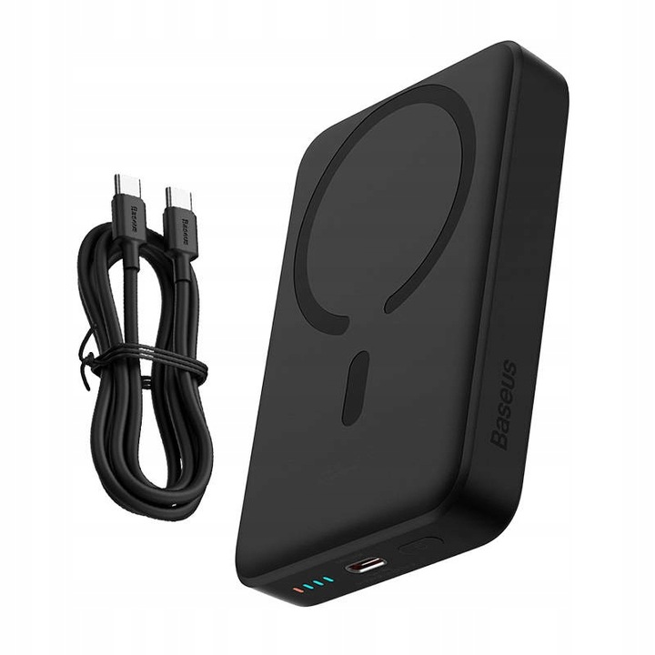 BASEUS MAGNETYCZNY POWERBANK MAGSAFE 10000MAH ŁADOWARKA INDUKCYJNA QC 30W