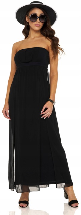 KAPELUSZ CZARNY SŁOMIANY SŁOMKOWY na lato EKO SŁOMKA z kokardą elegancki