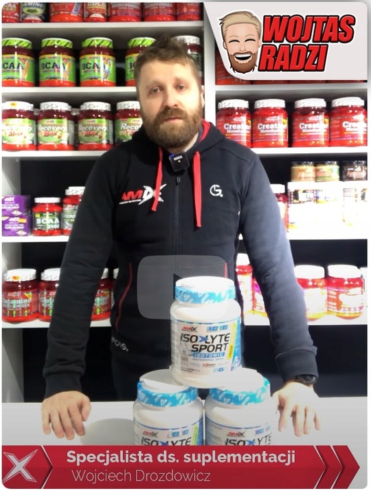 ISOTONIC Isolyte elektrolity IZOTONIK W PROSZKU DLA BIEGACZY, KOLARZY Mango