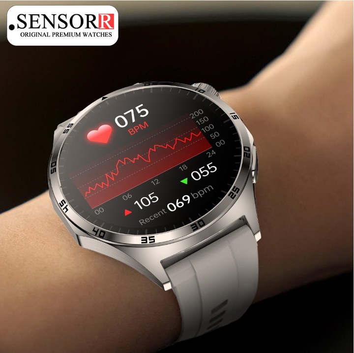 ZEGAREK MĘSKI SMARTWATCH ROZMOWY EKG POMIAR CUKRU CIŚNIENIE TEMPERATURA PL