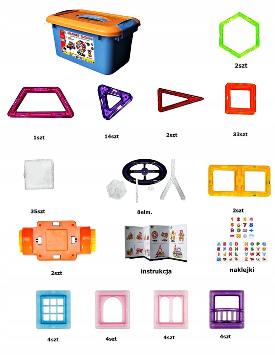 Zestaw Klocków Magnetycznych – Rozwój Kreatywności I Zabawa W Jednym!