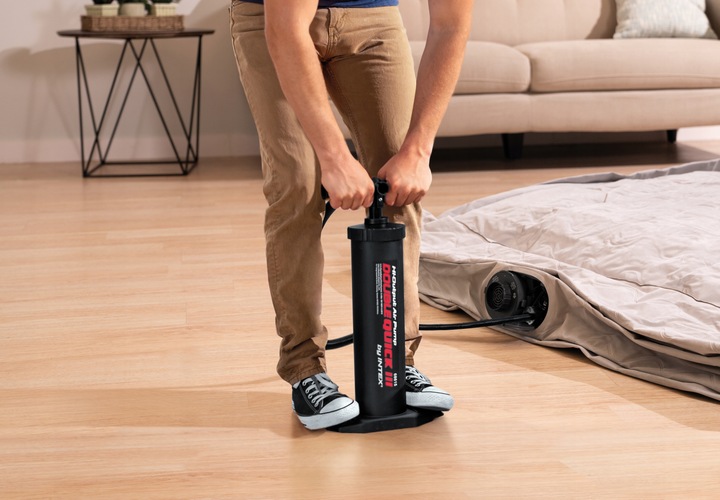 Pompka Ręczna Tłokowa Dwukierunkowa Do Materacy Double Quick III INTEX