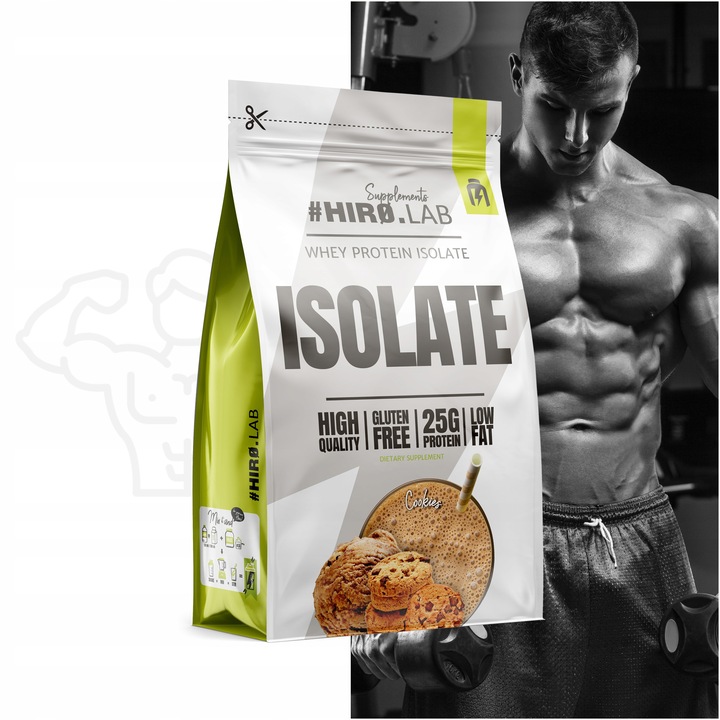 Izolat Białka BIAŁKO 700 g wpi Whey Protein Isolate Ciastko ISO HIRO
