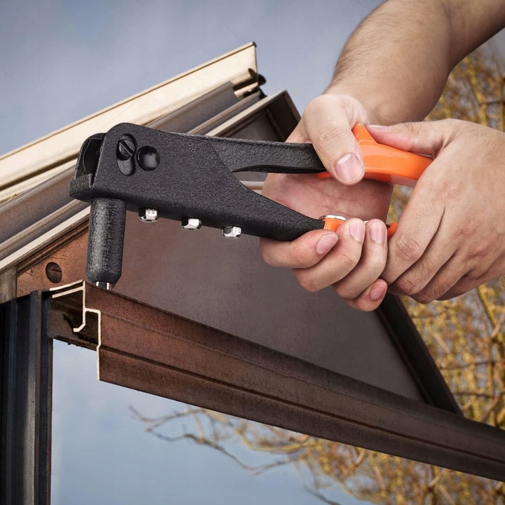 SOLIDNA NITOWNICA RĘCZNA DO NITÓW 2.4/3.2/4.0/4.8mm + 40szt NITÓW