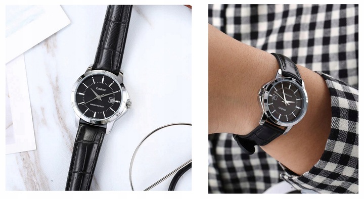 ZEGAREK DAMSKI CASIO TIARA klasyczny na pasku datownik + BOX + GRAWER