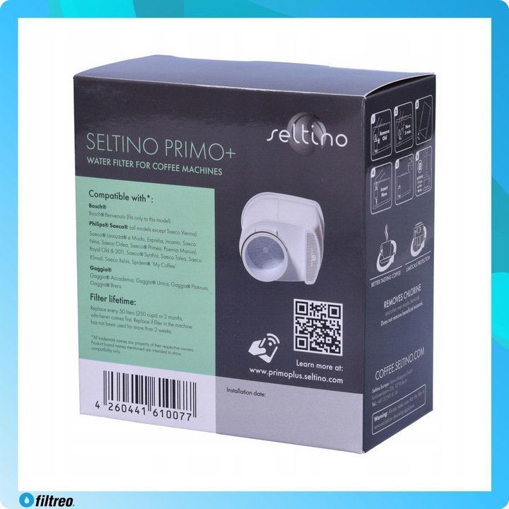 Wkład filtrujący Seltino Primo Plus x3 zamiennik do Brita Intenza+ CA6702