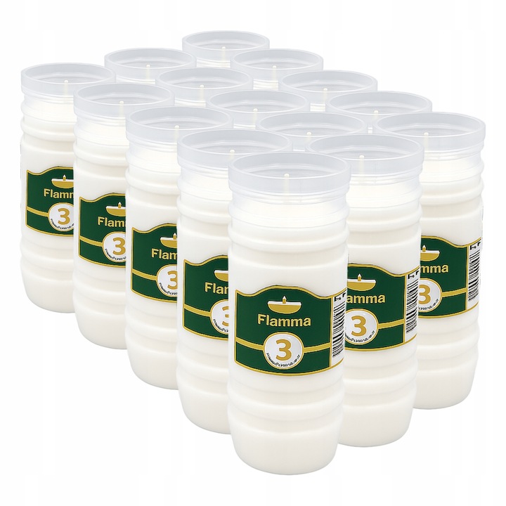 Wkłady do Zniczy Rewelacyjne na Upały Parafinowe 3dni x15 Długopalące do72h