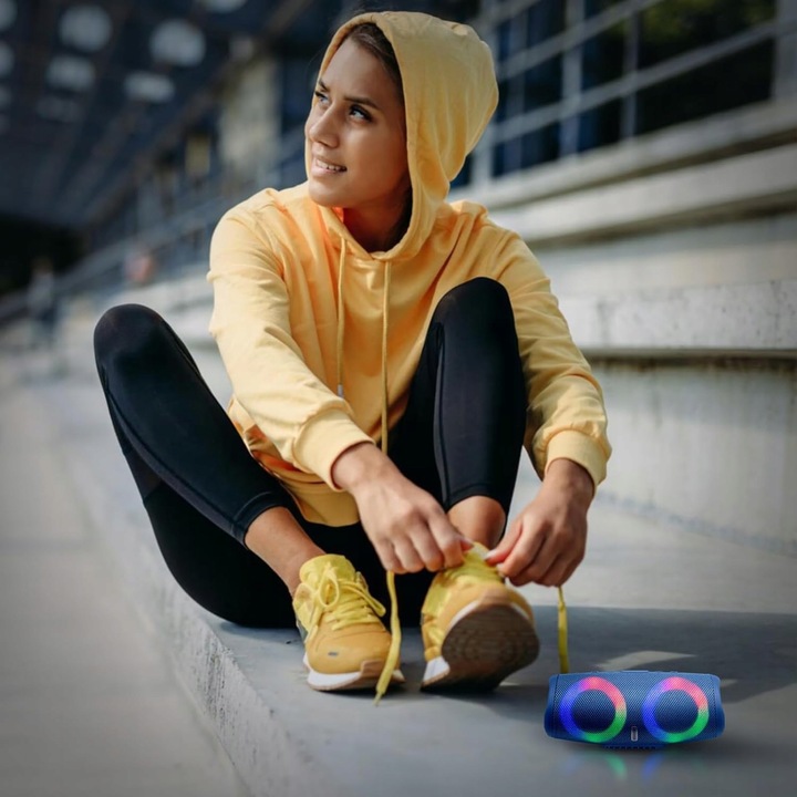 Przenośny Bezprzewodowy Głośnik Bluetooth 5.1 Wejście MicrSD MP3 TWS RADIO