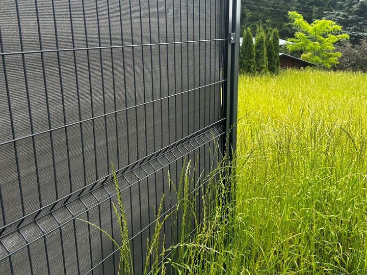 Siatka cieniująca 90% grafitowa maskująca 1,5x10m na płot ogrodzenie