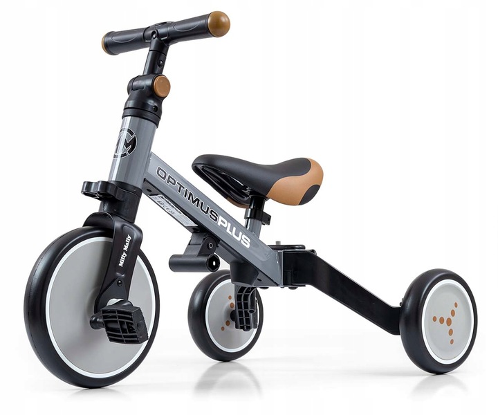 Rowerek 4w1 Milly Mally Optimus Plus Grey Sary