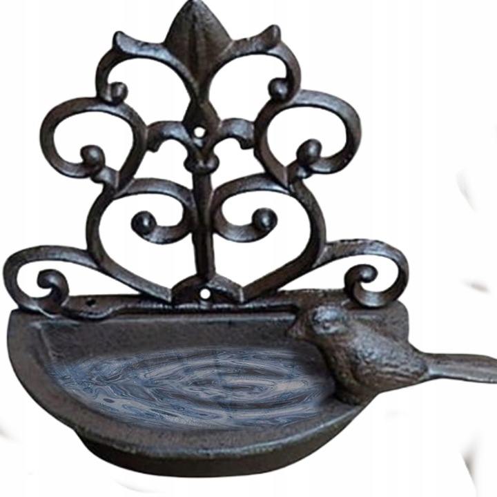 Poidełko Karmnik dla ptaków 17,5x18x10cm żeliwne