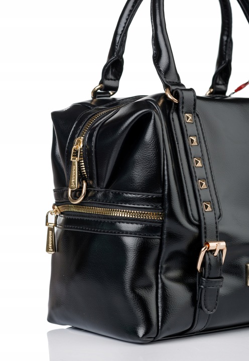 MONNARI Torebka damska kuferek Listonoszka Pojemny PREMIUM Dżety Pojemny