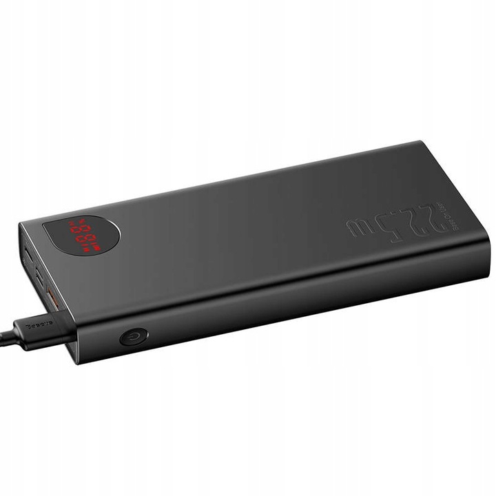 BASEUS POWERBANK WIELOFUNKCYJNY KOMPAKTOWY 20000MAH 22.5W LED PD3.0+ QC 3.0