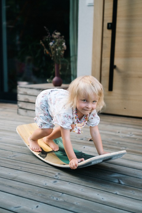 Switch Deska do balansowania z filcem dla dzieci 85cm bujak bezpieczna