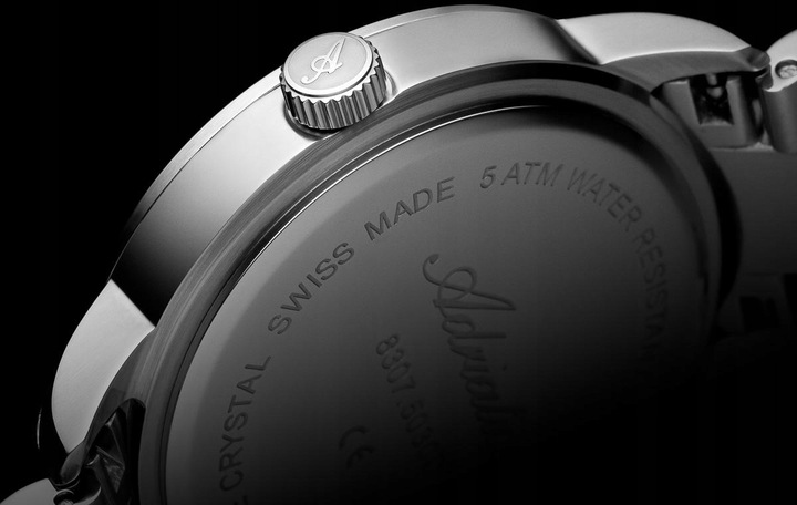 SZWAJCARSKI ZEGAREK MĘSKI ADRIATICA A8307.5115Q CLASSIC GMT DATA SZAFIR BOX