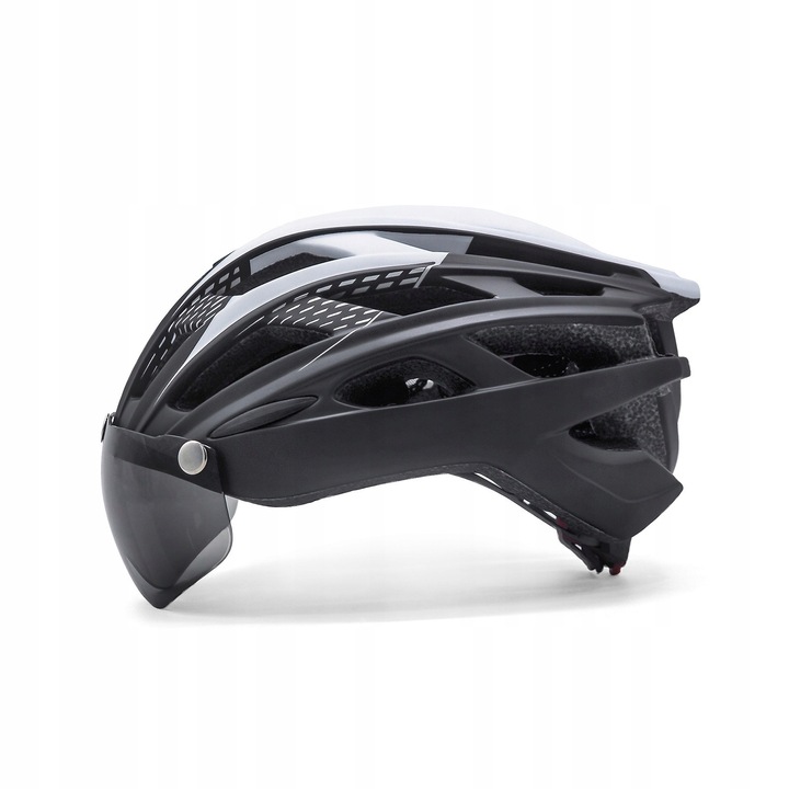 Kask rowerowy z szybą HT19 - madani