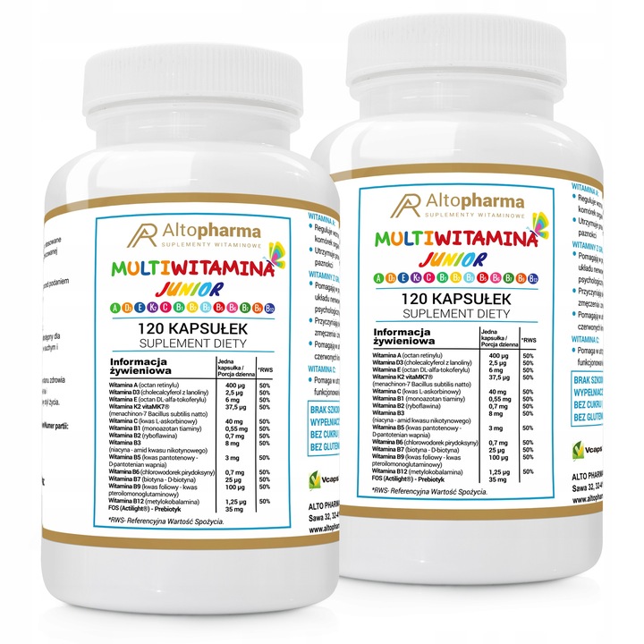 Multiwitamina JUNIOR witaminy dla dzieci 2x120
