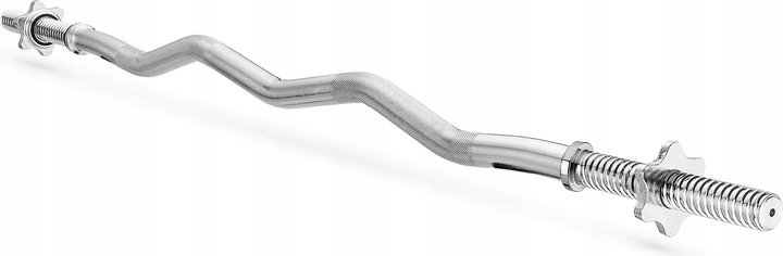 SZTANGA GRYF ŁAMANY 120CM 28MM GWINTOWANY ZACISKI