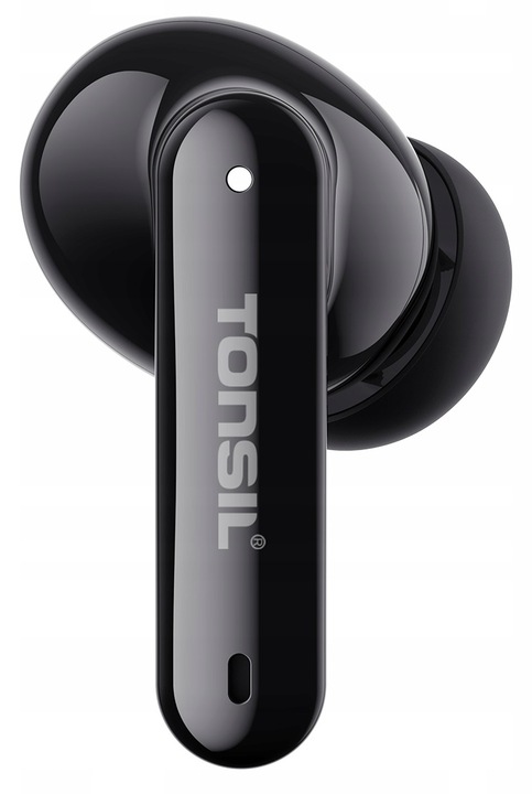 CZARNE SŁUCHAWKI Bezprzewodowe Dokanałowe TONSIL T50 BT Bluetooth IPX5 V5.3