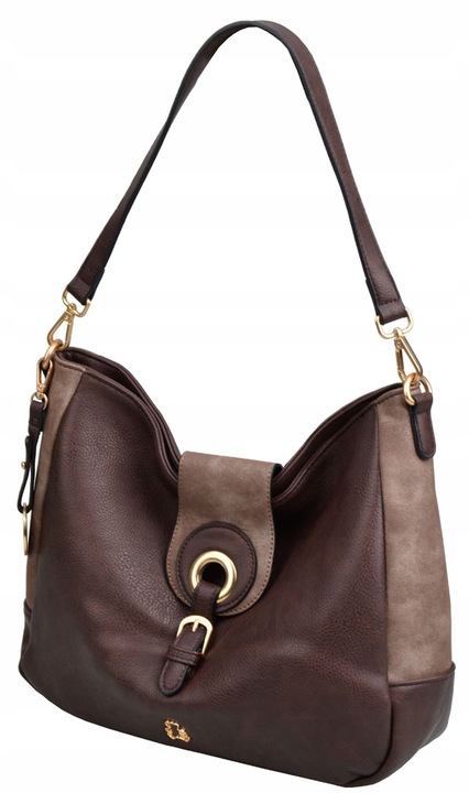 Lulu Castagnette torebka klasyczna na ramię czekolada