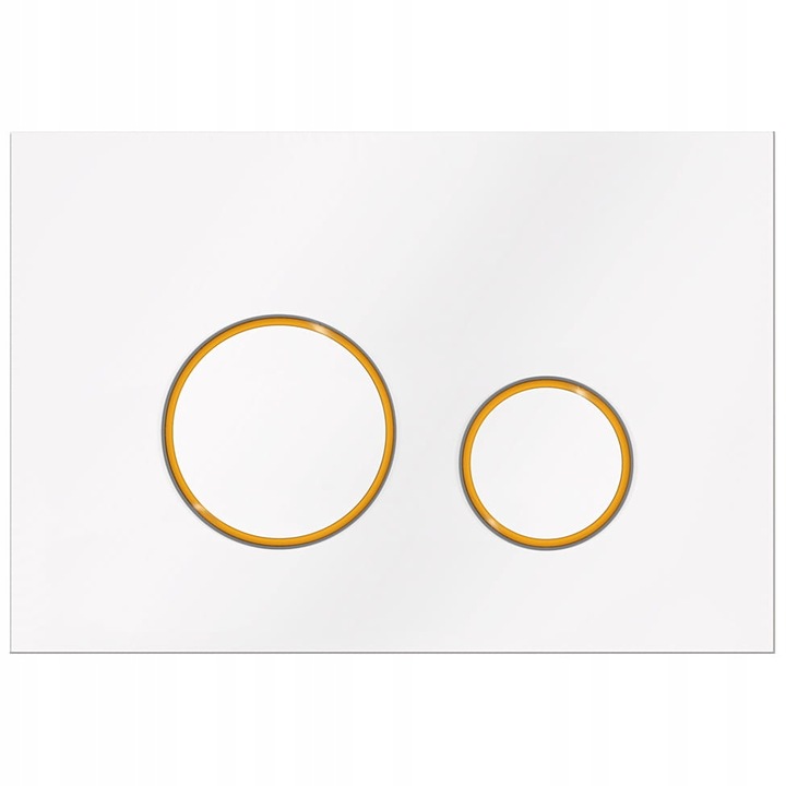 PRZYCISK DO SPŁUCZKI WC CERSANIT LINK HI-TEC AQUA KKPOL M11 V3 BIAŁY ZŁOTO