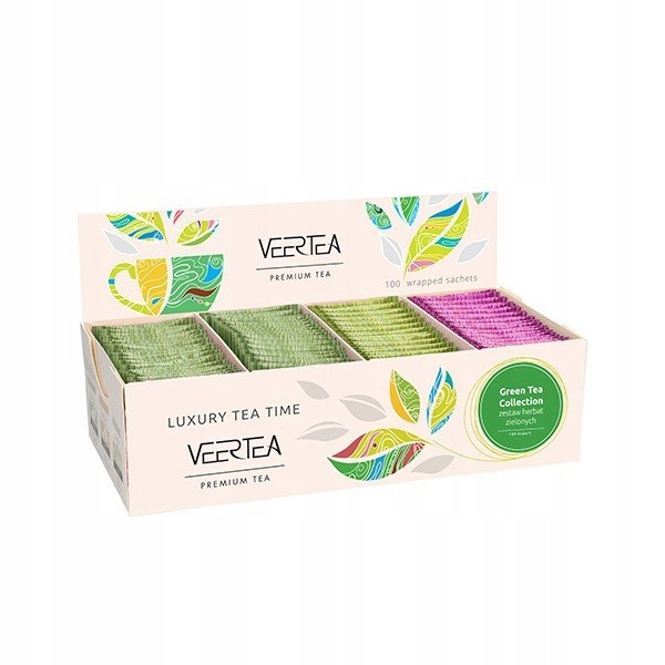 Kolekcja herbat zielonych Veertea 100 szt.