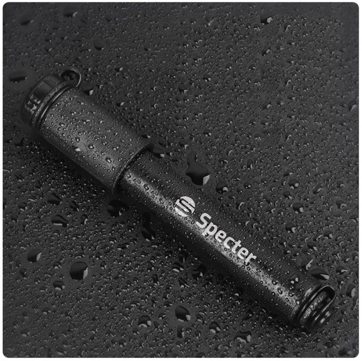 Pompka do piłki roweru ręczna mała uchwyt na ramę aluminium 7bar SPECTER