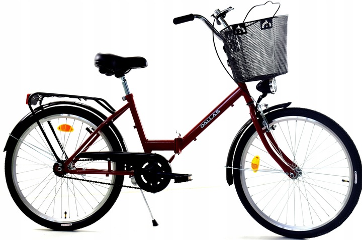 Rower miejski 24 składak damski męski składany